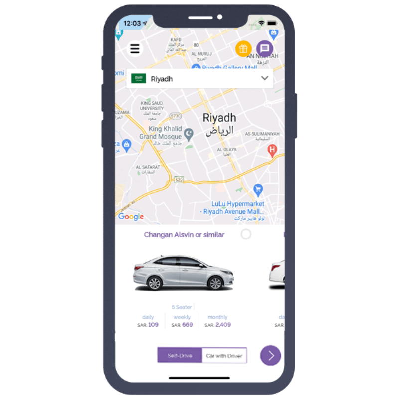 Rent a car in Riyadh with driver | Car hire Riyadh, KSA | eZhire